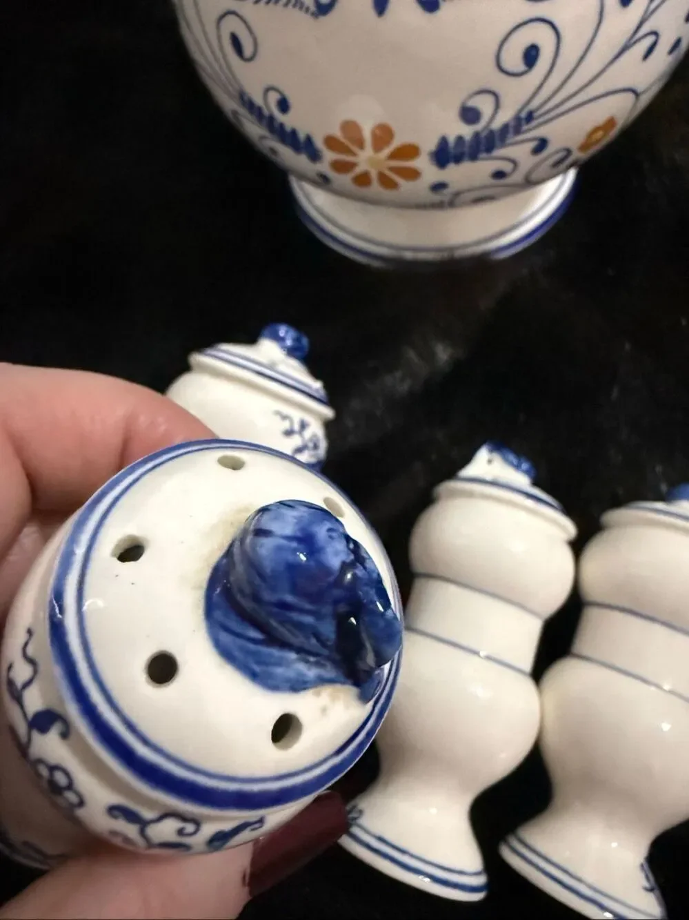 Royal sealy heritage Canister Set Floral Pattern cookie jar spices Japan
